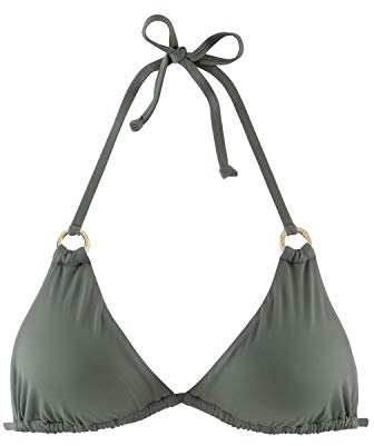 Lascana Damen Triangel-Bikini-Top mit Zierringen | mit Zierringen