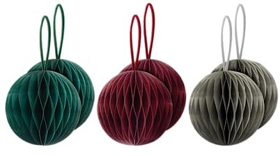 Remember Baumschmuck Kugel - 6-TLG. - 3 Farben - klassischer Baumschmuck