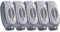 Cleanbrace Desinfektionsarmband Handdesinfektion für unterwegs inklusive Refiller, Grau, 5 stück, Pack of 5