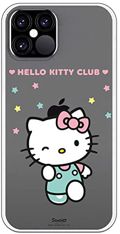 Original Schutzhülle kompatibel mit iPhone 12 oder 12 Pro mit einem Design von Hello Kitty Club Sternchen