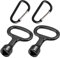 Zeayebsr Pack of 2 Triangular Key Universal Triangular Spanner 9 mm Triangular Key with D Carabiner Hook for Radiator Wheelie Bin Lift Bollard Barrier Posts Fire Brigade Cabinet