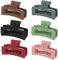 Große Haarklammer,6 Stück Rutschfest Haarspange Rechteckige Dickes Haarklammer Jumbo Klauen Clips Matte Solide Haarklammer Modisches Haar-Styling-Zubehör für für Frauen und Mädchen(6 Farben)