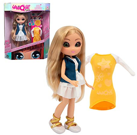 Giochi Preziosi Sun Lover Puppe mit wechselnden Augen unter der Sonne, Amy Fashion Doll, für Mädchen ab 3 Jahren, Mehrfarbig