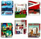 Souvenirs 6 London-Notizbücher HS England Notizblock Stift Union Jack Britisches Geschenk Berühmtes Londoner Wahrzeichen A6 Notizbücher mit passendem Design-Stift