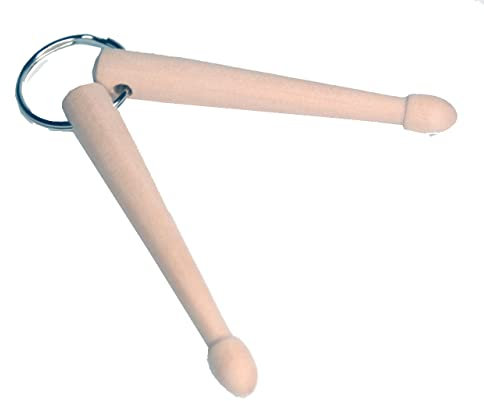 AXLorange Porte-clés avec paire de mini baguettes, bois, M