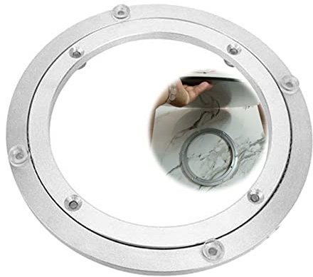 WORDFUN Druckkugellager Tisch Drehbar Drehkranz Aus Aluminium Drehbar Mit Kugellager 8-28 Zoll Für TV Monitor Schwenkplatte Lautsprecher Runder Esstisch