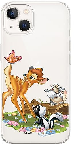 ERT GROUP Handyhülle für iPhone 13 Original und offiziell Lizenziertes Disney Muster Bambi & Friends 002 optimal an die Form des Handy angepasst, teilweise transparent