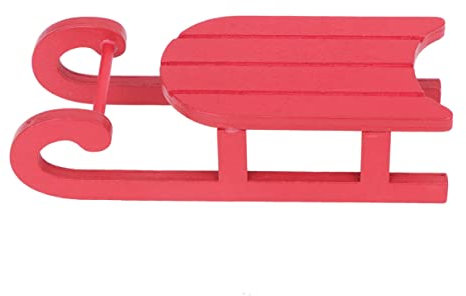 Garneck Einzigartige Weihnachten Holz Schmuck 2pcs Desktop Weihnachten Schlitten Dekorative Handwerk