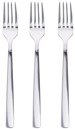 San Ignacio Q4392 Set 3 Stück Dessertgabeln Edelstahl glänzend