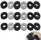 USTNIR Thumbstick Stoßdämpfer, 18 Stück Assist Ringe Kompatibel mit PS5, Steam Deck, PS4, Xbox Series X/S, Xbox One, Switch, Switch OLED, Switch Pro Controller Zielhilfe mit 4 Verschiedener Härtegrad