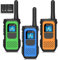 AWANFI Walkie Talkies for Kids Adults, 3 Pack Rechargeable Walkie Talkies with 1200mAh Battery, Long Range 16 Channels Radios, Walky Talky with VOX USB-C Cable, Walkie-Talkie for Outdoor Camping