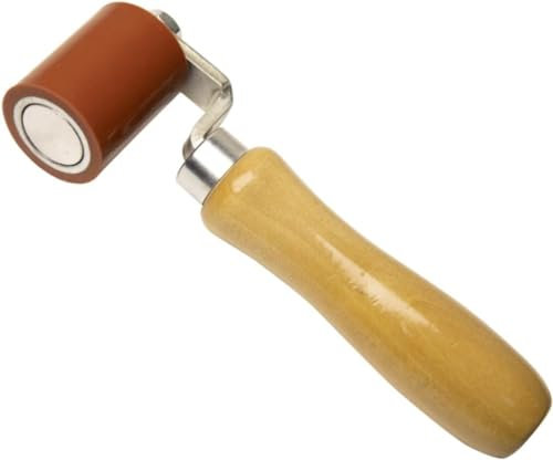 45mm Doppelende Silikon Naht Messing Detail Roller Combo Naht Rollen Silikon Naht Roller mit 6mm Detail Penny Roller für PVC TPO EPDM Single Ply Dach und Band Heißluft Werkzeuge