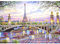 AIRDEA 5D Blumenbrücke Paris Eiffelturm Diamond Painting, Diamant Painting Erwachsene Set, Full Drill Bilder Diamant Malerei Poster Kreuzstich Kits 40x30cm