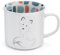 NICI Taza Dreamy Winter 400ml 9,5x9cm Porcelana Blanco - Taza de té Taza de café Taza de Porcelana Taza asa para Bebidas frías y Calientes, café, té, Leche, Cacao