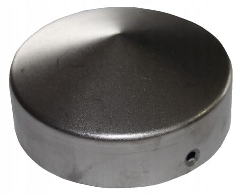 LogistSystem Pfostenkappe rund für Zaunpfosten Ø 80-82 mm | Stahl | Pyramiden Form | Abdeckkappe für Holzpfosten | 1 Stück | Pfahl Pfosten Schutzkappe Schutzhaube Pfostenabdeckung