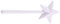 Fairy Wand Salt Shaker with Funnel, Cute Stars Stick Spice Dispenser with 3 Holes Fairy Wand for Kitchen BBQ Restaurant Table Decoration Gifts (White)