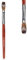 Brush with Red Wooden Handle, Manicure Design, Manicure tool