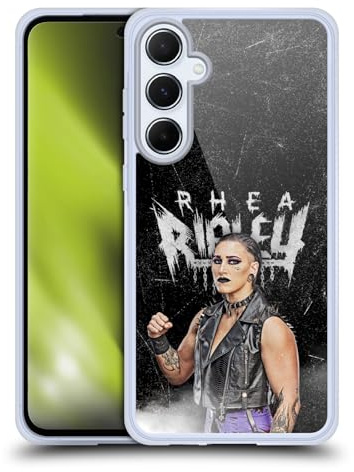 Head Case Designs Offizielle WWE Portrait Rhea Ripley Gel Handyhülle Hülle [Militärischer Schutzgrad] Kompatibel mit Samsung Galaxy A55 5G