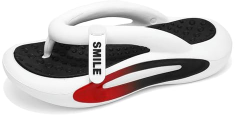 HHNNL Tongs Pantoufles À Semelle Épaisse pour Hommes Confortables Et Élégantes Plage Extérieure Femmes Pantoufles Home Chaussures-Blanc-40 À 41