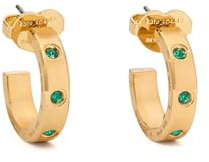 Kate Spade New York SET IN STONE Huggies, Emerald