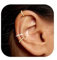 BVLAGIDA 3 Paare Ear Cuff für Damen Gold Ohrmanschette Fake Ohrringe Fake Pircing Earrings Without Ear Hole Clip Earrings Knorpel Helix Ohrringe mit Geschenkbox