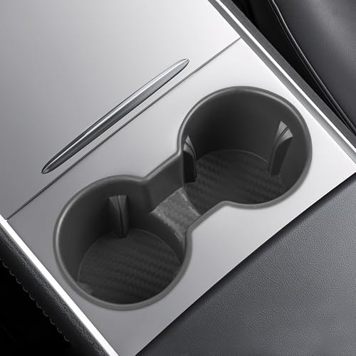 frani Center Console Cup Holder for Tesla Model 3 2021-2023 Model Y 2021-2024 Gray