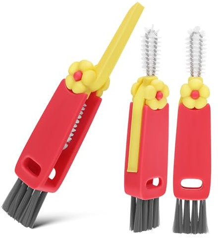 3pcs Multifunctional Cleaning Brush Set for Mechanical Keyboard Bottles Cutlery and Car Wire Cup Sponge Pressing Grout Cleaner Gel Brush Kit PP Material Versatile and Efficient Cleaning Tool