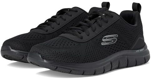 Skechers Herren TrackSchuhe | Sneaker, Taupe/Navy, Beige, Schnürung, Maschinen waschbar, Herren, Schuhe