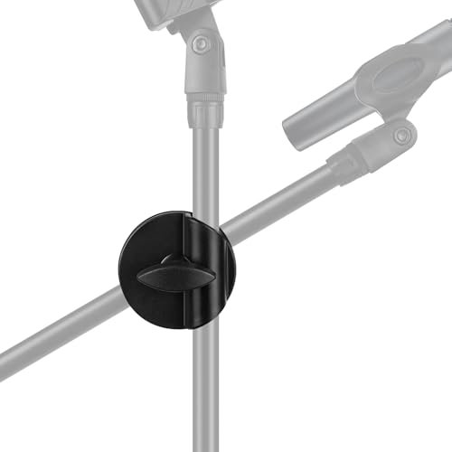Geekria for Creators Microphone Stand Crossbar Clamp Mount, Horizontal Arms Connector Clip, Mic Holder Adapter, Suitable for Studio, Recording, Podcasting (For 20mm)