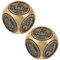 VALICLUD 2 Piezas De Balonmano De Latón De Oficina De Escritorio Oficina Giratorios Dados Geniales Gadgets Geniales Dados