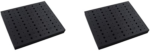 Htuygyjaw 2X 110 Holes Router Bit Tray Storage Holder for 1/4Inch 1/2Inch Shank Milling Cutters Bits Organizer