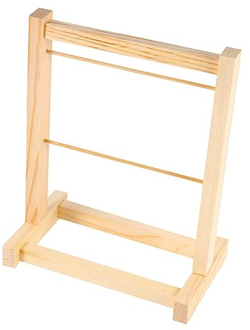 CHICAMPERA Puppenkleiderbügel Aus Holz Puppenkleiderhalter Puppenkleiderständer Organizer Für Puppenkleidung Haltet Puppenkleidung Sauber Und Ordentlich