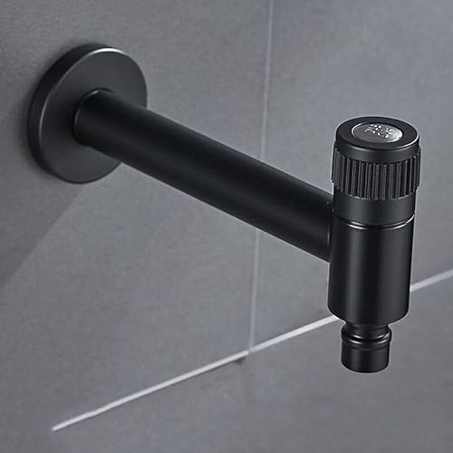 MJMLUCK Rubinetto per Lavatrice Nero/Nichel, Rubinetto Singolo Freddo in Acciaio Inox, rubinetti per WC, Rubinetto per Esterni e Giardino (Stile 3) (Stile 8)