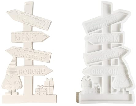 Silikonformen Gießformen Frohe Weihnachten Zeichen, Silikonform Weihnachten, Gipsformen Zum Gießen, Gießformen Silikon weihnachten,Gießform Wichtel, Weihnachtsmann Geschenk für weihnachten