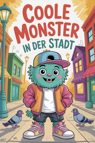 Coole Monster in der Stadt – Hip Hop Malbuch für Kinder ab 6 Jahren | 82 Ausmalbilder von Monstern in Baggy Jeans & Hoodies | 165 Seiten | Jede zweite ... Lustiges Ausmalbuch mit Baggy Jeans & Hoodies