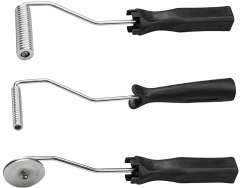 3 pièces de set en fibre de verre – Rouleau en résine époxy, rouleau de dégazage pour résine et moisissures, rouleau de laminage sans barre de mélange
