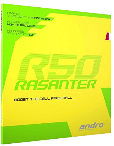 ANDRO Belag Rasanter R 50 Farbe 2,0 mm, rot, Größe 2,0 mm, rot