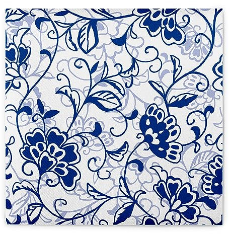 Sovie HOME Linclass® Airlaid Servietten LIV | 40x40cm | stabile Servietten zum Falten | 12 Stück | (Royalblau)