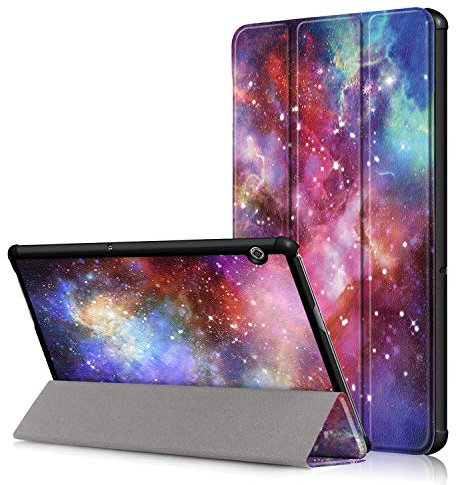 Acelive Funda para Huawei T5, Cuero Carcasa con Soporte Función para Huawei T5 10 10.1 Pulgada