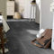 Bodenmaster PVC Bodenbelag Fliese Anthrazit Iconik 150 Melbourne Noir (Breite: 200 cm x Länge: 400 cm)