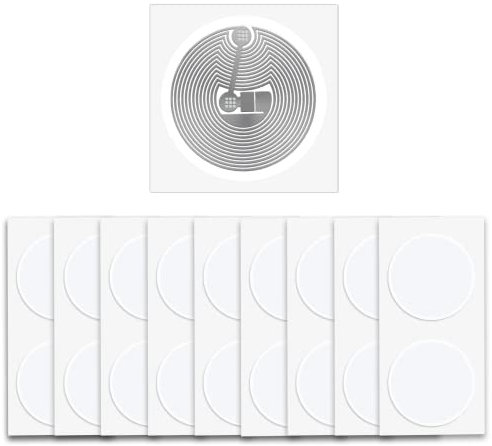 50 Stück NTAG213 Sticker-Aufkleber NFC Tags Selbstklebendes, Weiß NFC Tag Universal Label Ntag 213 RFID Tag in 25 mm Rund, 144 Byte Speicher kompatibel mit Allen NFC-fähigen Smartphones