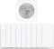 50 Stück NTAG213 Sticker-Aufkleber NFC Tags Selbstklebendes, Weiß NFC Tag Universal Label Ntag 213 RFID Tag in 25 mm Rund, 144 Byte Speicher kompatibel mit Allen NFC-fähigen Smartphones