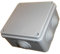 1pk 100mm Square Electrical Junction Box with Rubber Cable Entry Grommets IP56 Waterproof Indoor/Outdoor