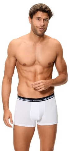 Abanderado Men's Boxer Con Cinturilla Extra Suave De Algodón Elástico Shorts, White (Blanco 001), Large (Manufacturer Size: L/52)