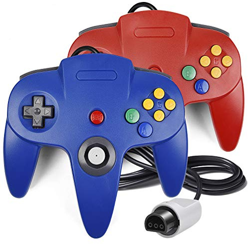 2 Pack N64 Controller, iNNEXT Classic Wired N64 64-bit Gamepad Joystick for Ultra 64 Video Game Console