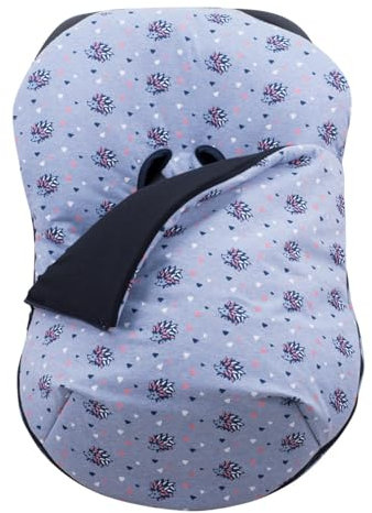 JYOKO KIDS Universal Winterfußsack für Babyschale Babyschale (Baumwolle, Spike)