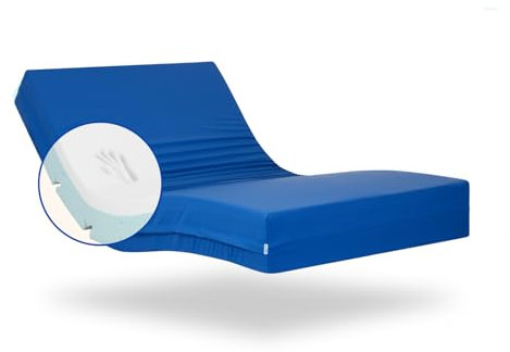 Geriafy - Memoryschaum-Matratze Professional V3, 15 cm hoch | Wasserdichter Bezug | Geeignet für elektrisch verstellbare Lattenroste (90x200 cm)