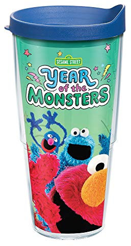 Tervis Sesame Street Made in USA Double Walled Insulated Tumbler Travel Cup Keeps Drinks Cold & Hot, 24oz, Year of The Monsters
