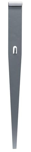 bellissa Bodenanker-Fixierung Rasenkanten Erdanker 25er-Set anthrazit 20 cm | Robuster Erdspieß feuerverzinkt für zusätzliche Stabilisierung von Beetabgrenzungen, Beeteinfassungen & Beetbegrenzung