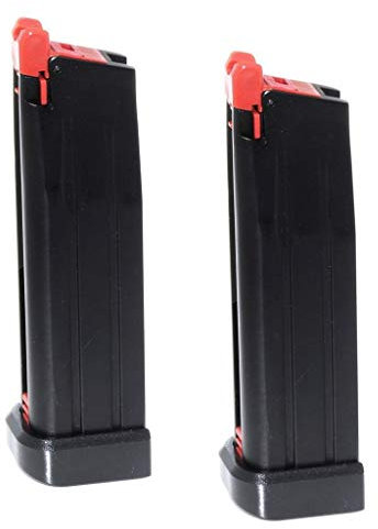 Airsoft Softair Ersatzteile Armorer Works AW 2pcs 20rd Co2 Magazin für AW HX Serie Hi-Capa .177 Cal/4.5mm Luftgewehr Airgun Schwarz